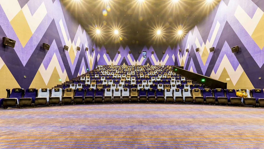 490mm diepte filmstoelen, filmstoelen, filmstoelen, recliner stoelen, langzame terugkeer, opvouwbaar.
