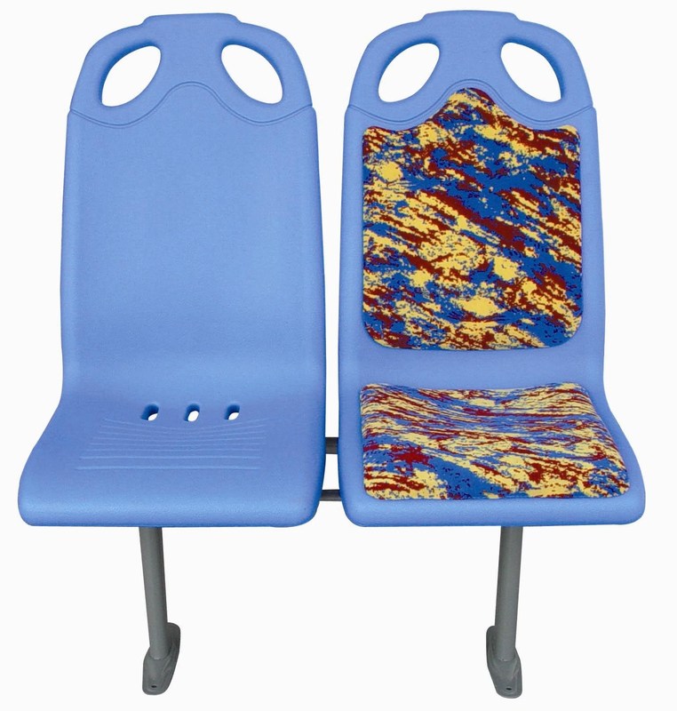 De vormen vormden één keer Plastic Buszetels, Comfortabele Corrosiebestendige Buszetels