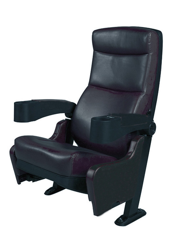 Zwarte kleur Home Theater Stoelen Vaste armsteun 540mm Breedte 445mm Diepte