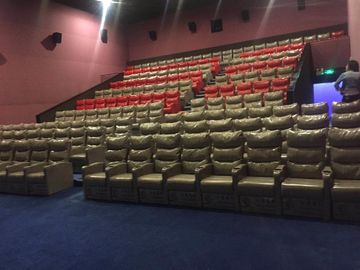 Doe leunen Brand - de bioskoopstoel van het vertragersleer, de smalle plaatsing van het huistheater